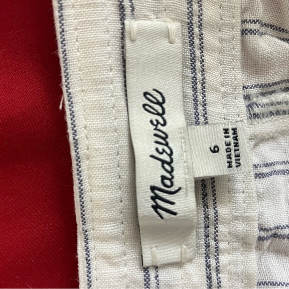 Madewell linen vertical striped skirt - Picture 5 of 6
